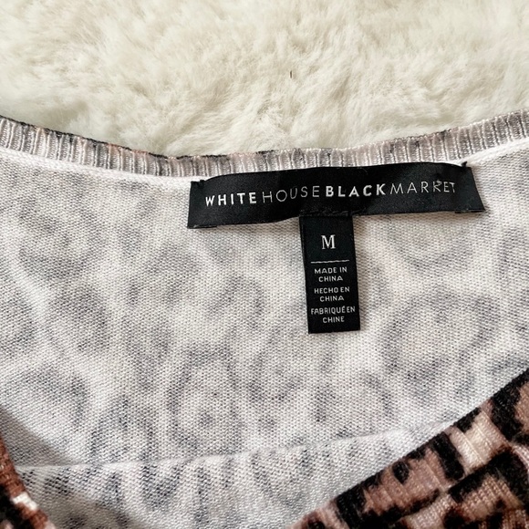 WH|BM Crew Neck Leopard Print Sweater - Picture 7 of 7